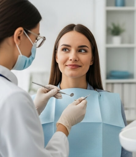 Women getting tooth pain treatment - Emergency dentist Berkhamsted